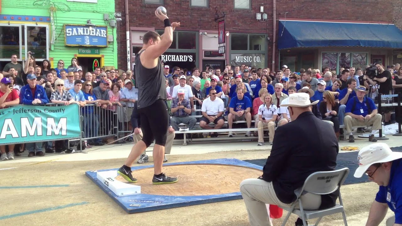 KU Relays Downtown Shot Put 2012 Kevin Bookout 1 of 6