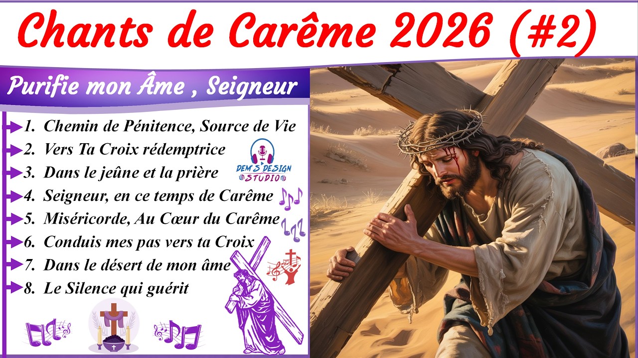 🎵🙏 Chants de Carême  2026 ✝️ | ✨🙏 « Purifie mon Âme , Seigneur  » ✨🙏. #carême2026 , #chemindecroix