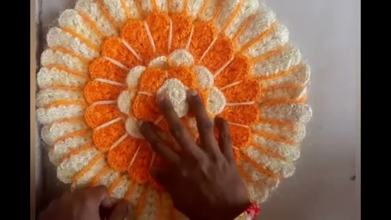 उलन थालपोश डिझाईन. / ताटावरील रूमाल विणकाम. /Part 1