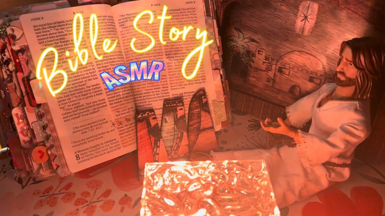 BIBLE ASMR | reading a story of Jesus, soft whispers dramatized audio