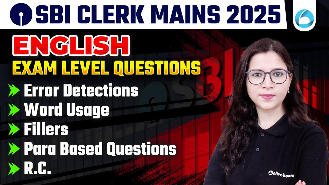 SBI Clerk Mains: Ace English - Error Detection & Word Usage