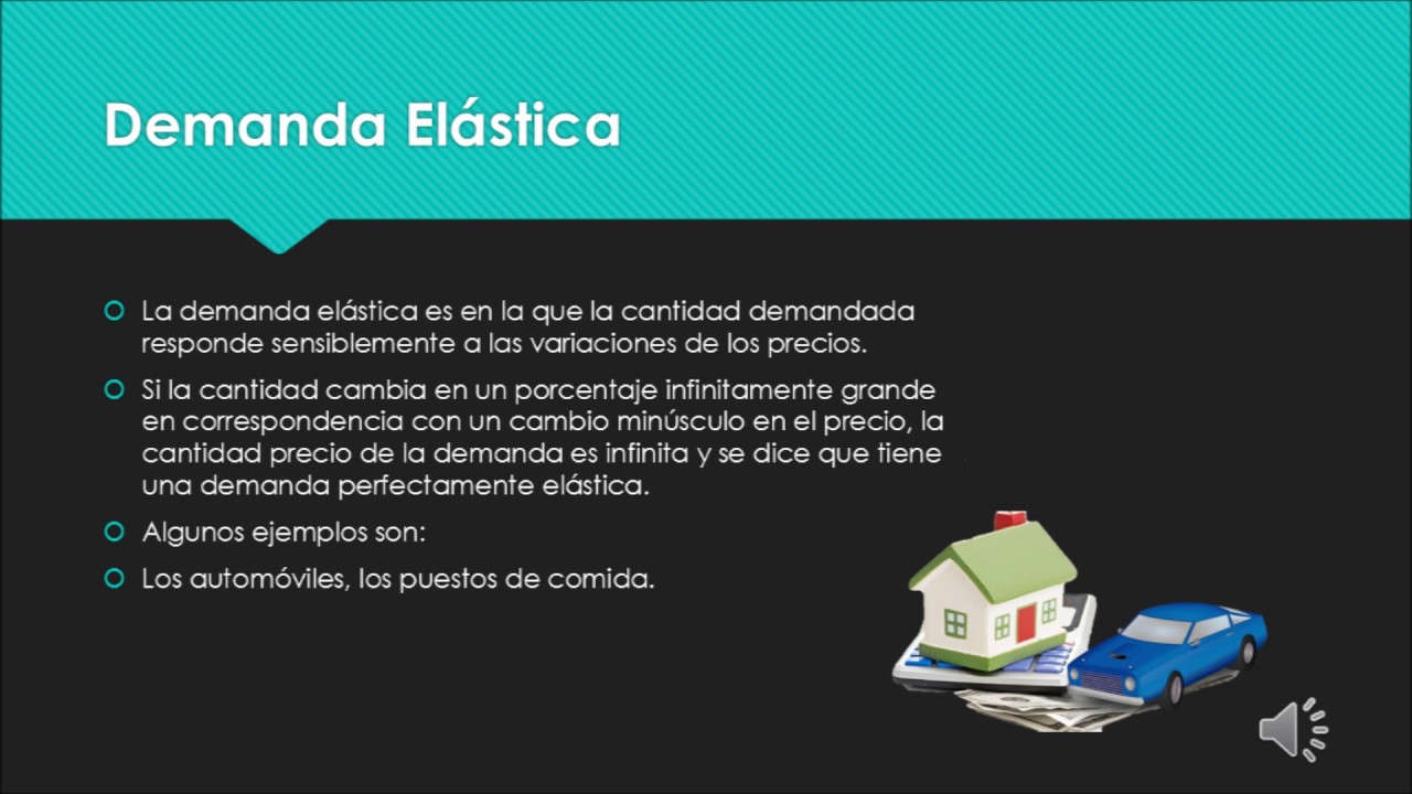 Demanda el&aacute;stica e inel&aacute;stica