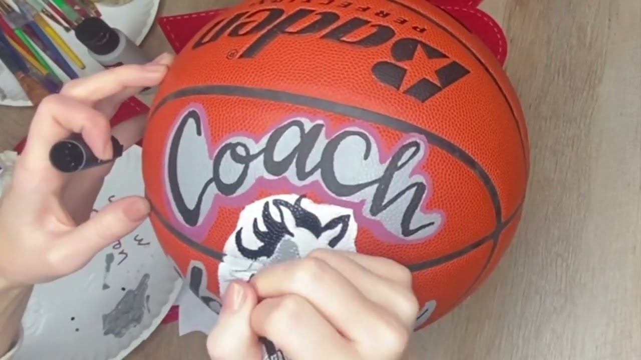 Hand  Painted Custom Basketball Painting