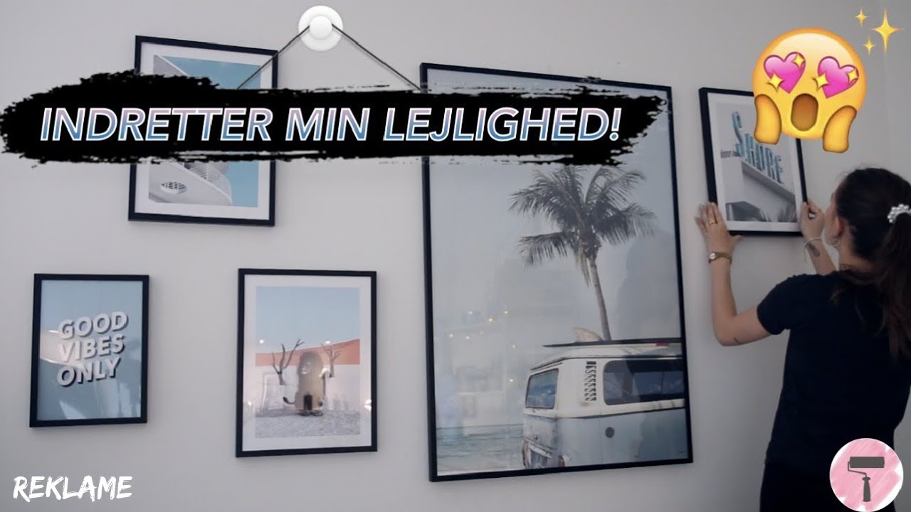 FLYTTEVLOG #5 - Indretter min stue, entre og mit køkken!