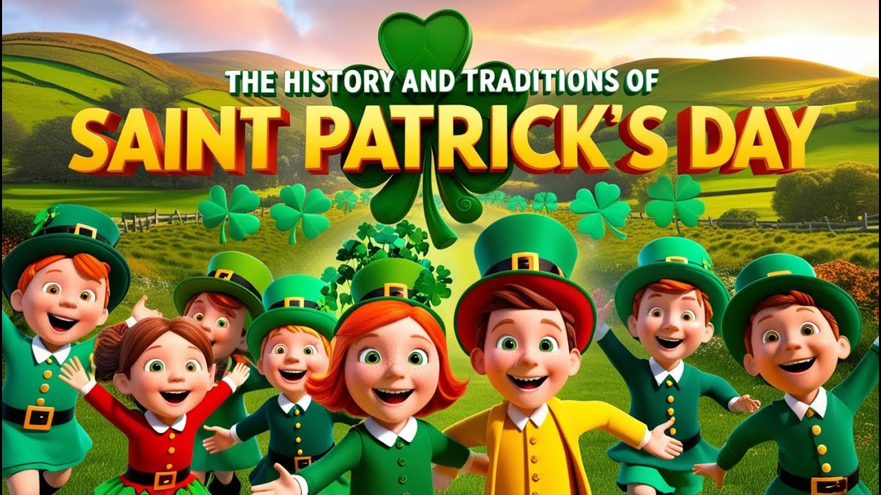 The History and Traditions of Saint Patrick&rsquo;s Day - Animated History Video for Kids in English