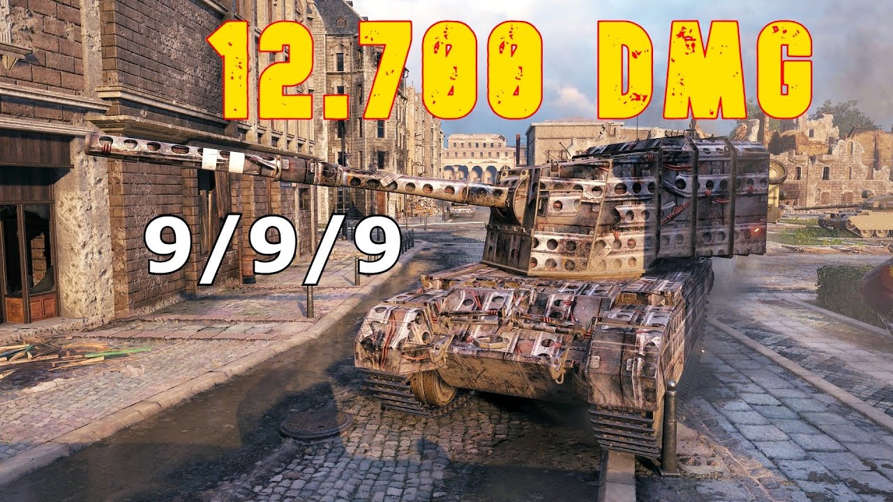 World of Tanks FV4005 Stage II - Massive Damage with 9 Shots.
