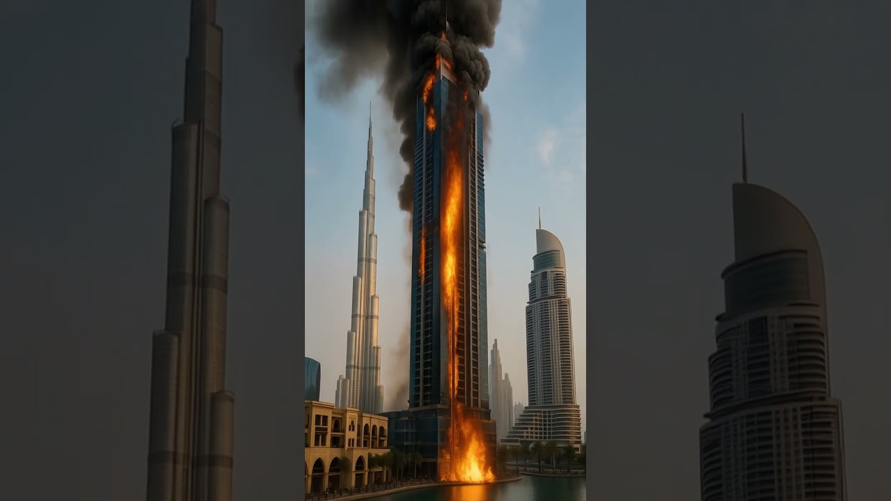 Arranha C&eacute;u em Dubai Pega Fogo &mdash; Imagens Impressionantes do Inc&ecirc;ndio nas Alturas! #dubai