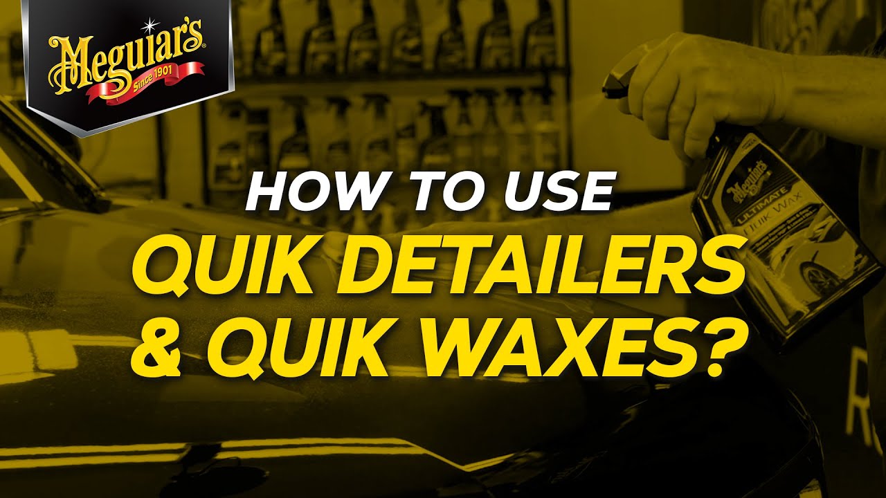 Have You Ever Wondered How to use a Spray Detailer & a Spray Wax or the Difference Between the Two?