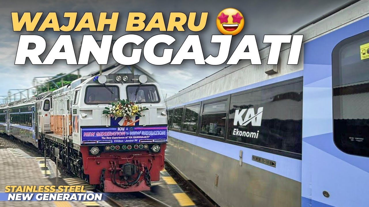 AKHIRNYA DAPET RANGKAIAN BARU‼️ NYOBAIN KERETA RANGGAJATI EKONOMI STAINLESS STEEL NEW GENERATION
