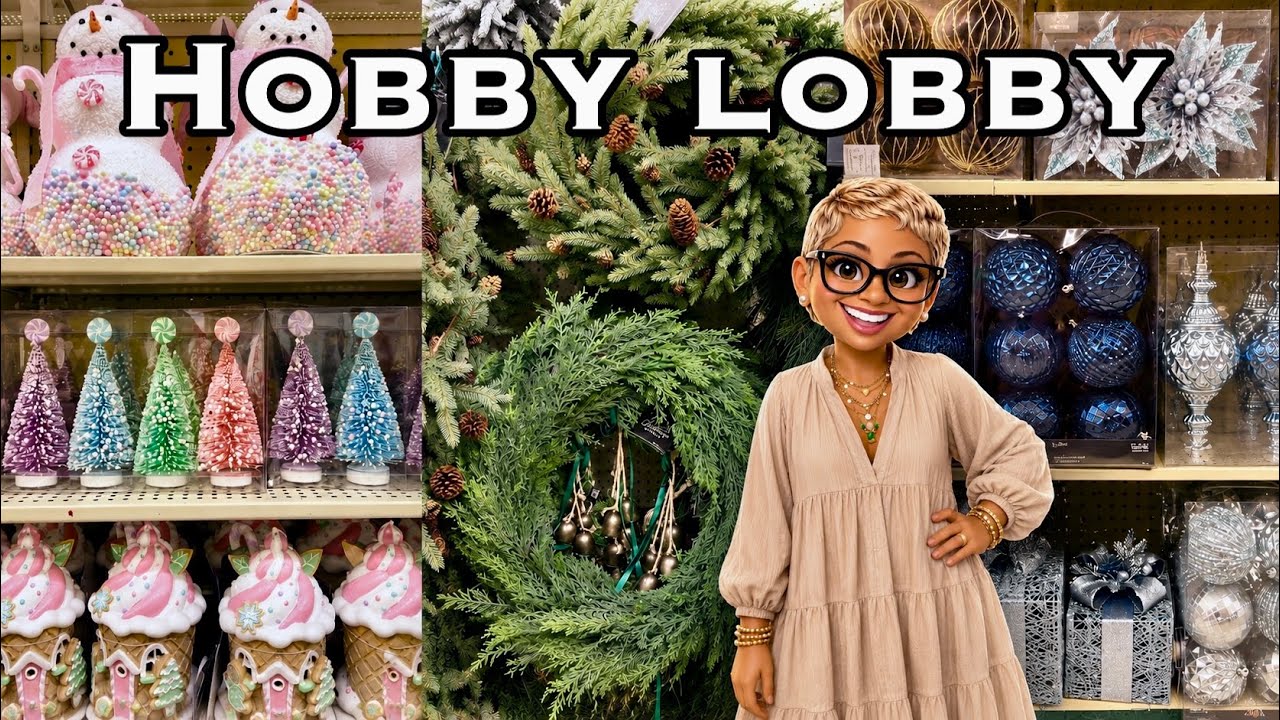 Hobby Lobby: Рождество в июле 2026 &bull; Шопинг со мной: новый новогодний декор и праздничные находки