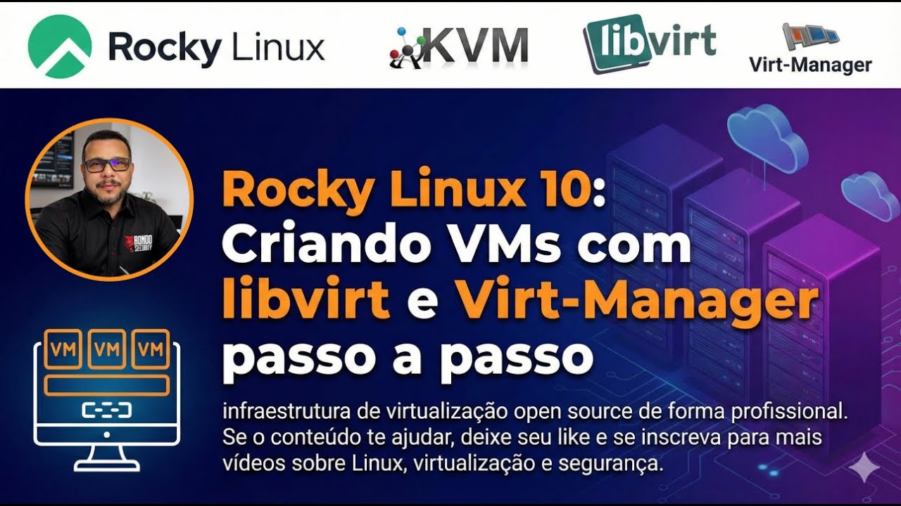 Rocky Linux 10: Criando VMs com libvirt e Virt-Manager passo a passo