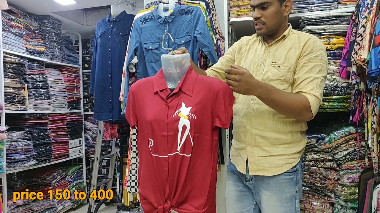 Branded Cheap Price Ladies Shirt Wholesale Market in Mumbai | Subhash Nekko
