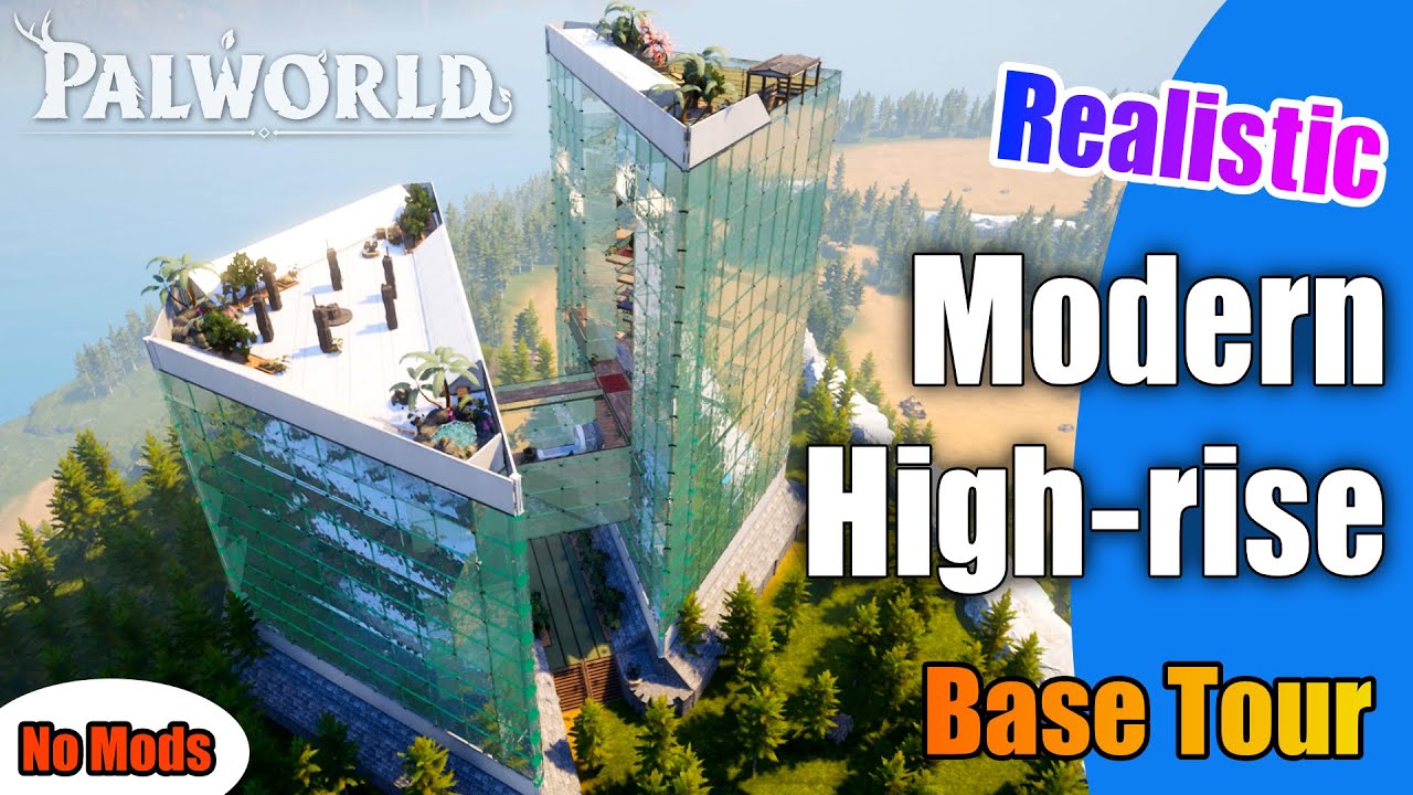 Modern Twin Sky-Rise: Efficiency Overridden for Internal Satisfaction | No-Mod Palworld Base Tour