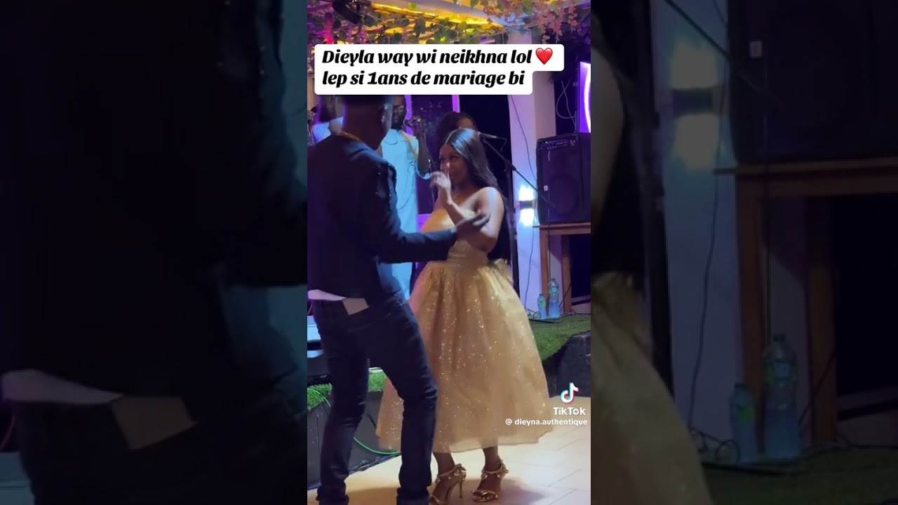 BRIL ET DIEYNA BALD&Eacute; C&Eacute;L&Egrave;BRE LEUR 1 ANS DE  MARIAGE 