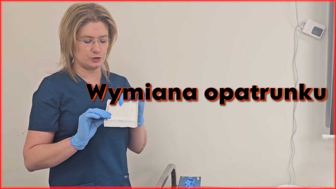 Wymiana opatrunku i tasiemki mocującej w niepowikłanej tracheostomi