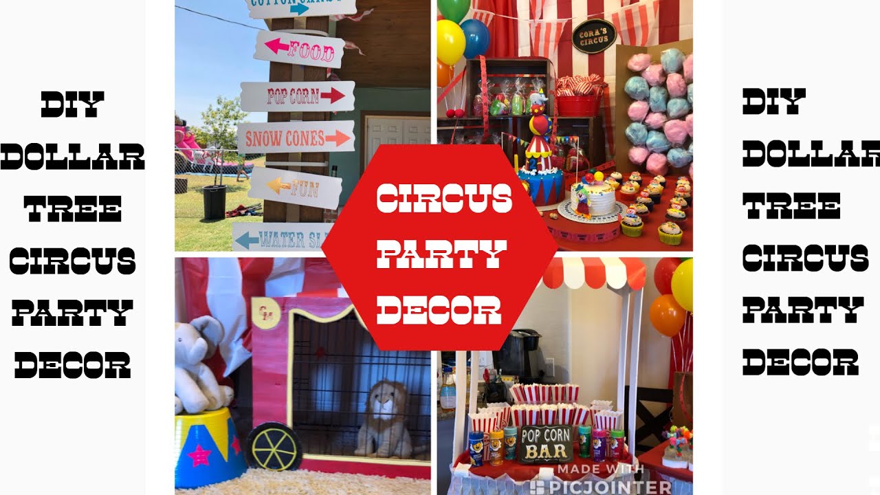 DIY Dollar Tree Circus Party Decor