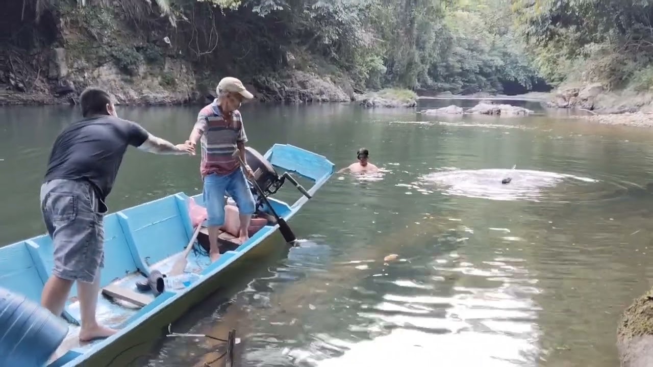 Nyelam ikan sambil berburu di ulu melinau. Camping and fishing part 1