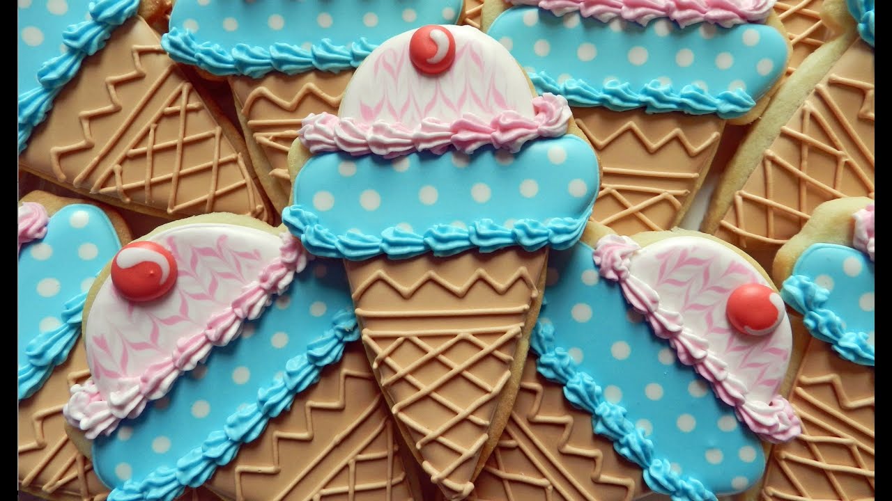 How to Decorate an Ice Cream Cone Cookie