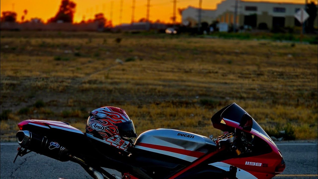 🏍️ Ducati 1198S Corse | Sunset Mountain Ride 🌄