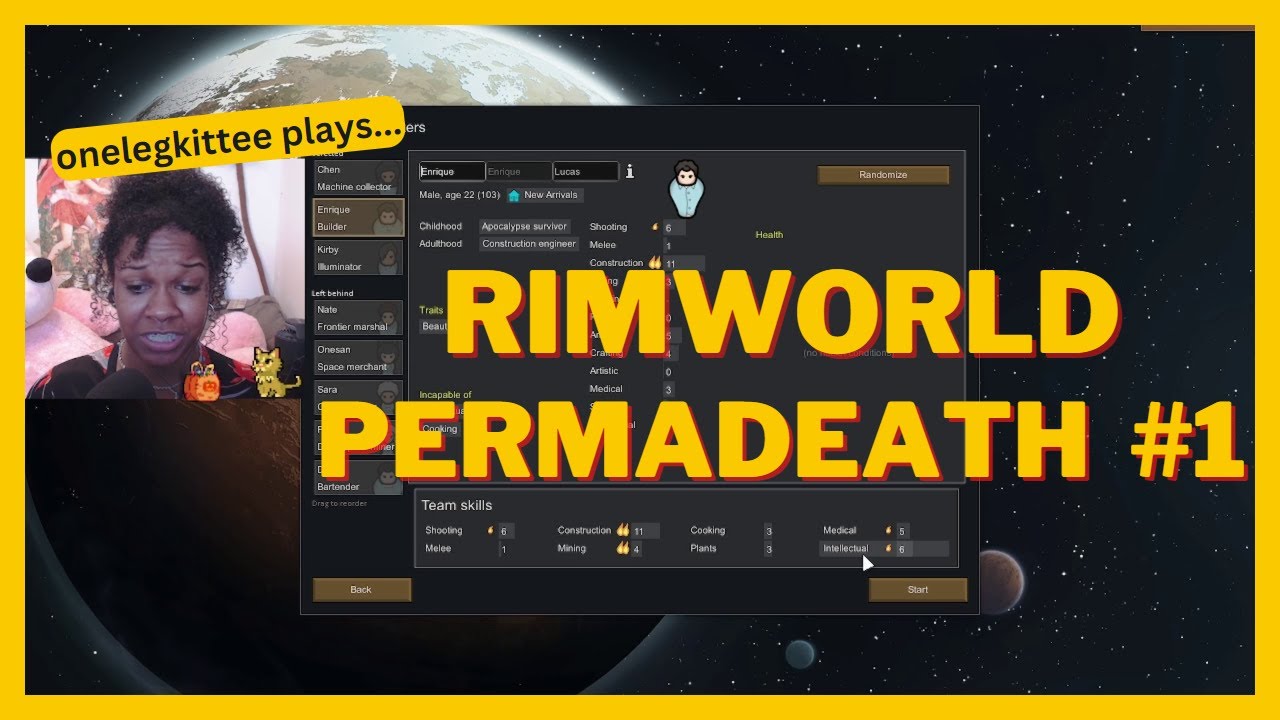 Hesitantly Starting a Permadeath - Rimworld Gameplay 1