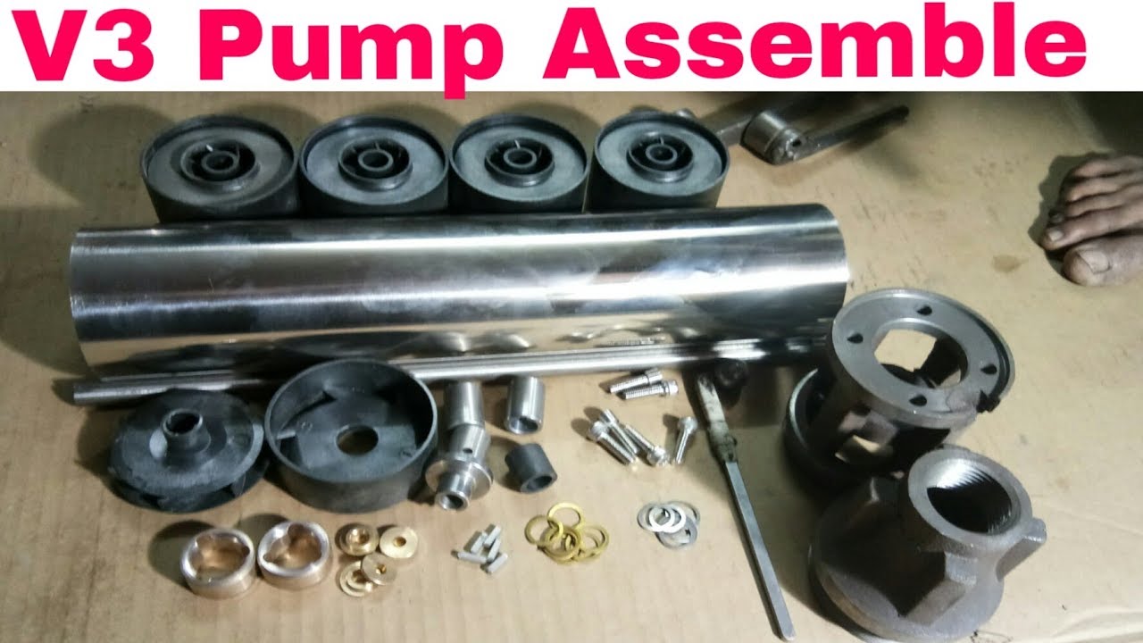 Submersible pump Assemble (How To make Submersible pump)