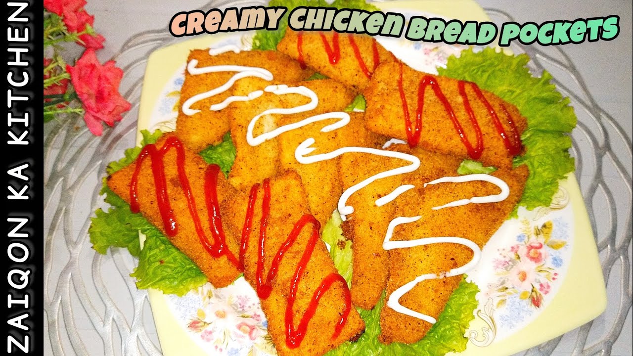 RAMZAN SPECIAL ✨ Crispy bread pockets with creamy cheesy chicken 😍 by Zkk