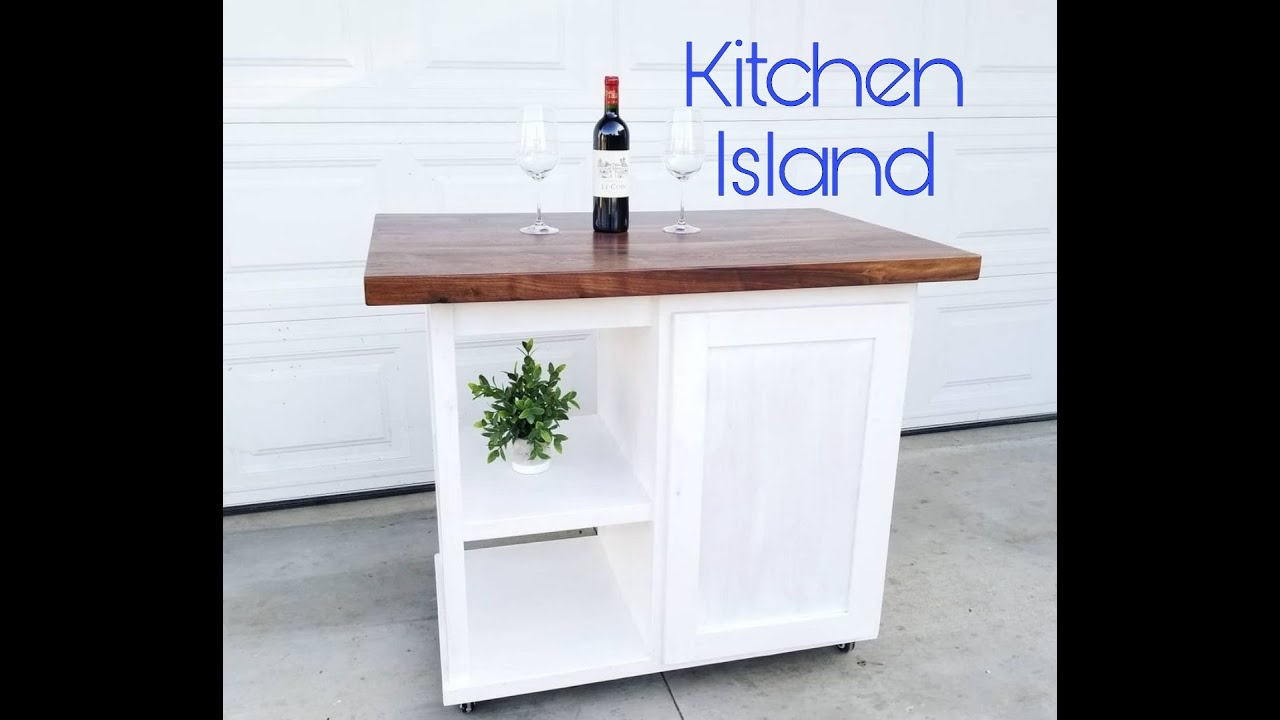 DIY Mini Kitchen Island by Caliwood Specialty