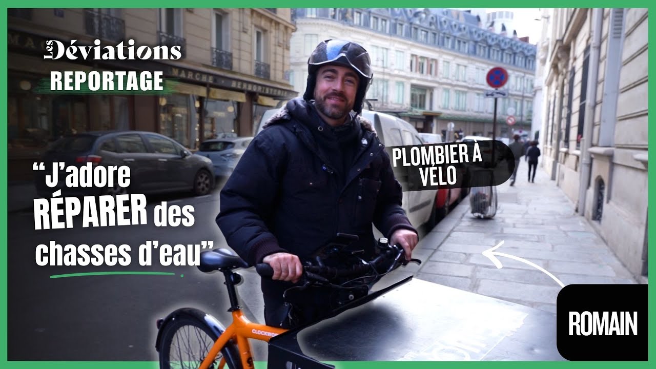 Plombier à vélo : le nouveau quotidien de Romain