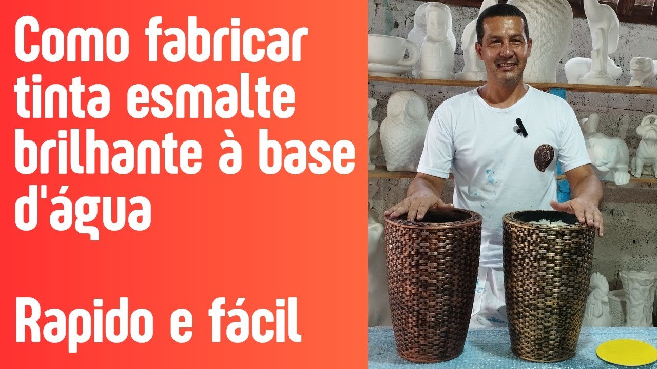 Como fabricar tinta esmalte brilhante à base d'água - Rápido e fácil