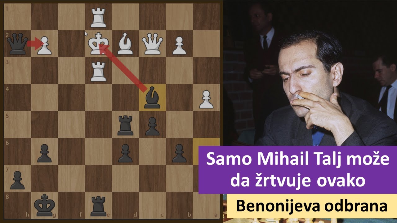 Samo Mihail Talj može da žrtvuje ovako - benonijeva odbrana