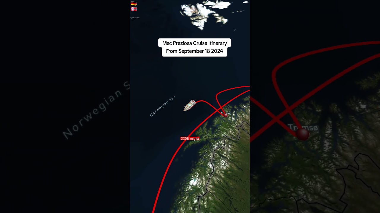 Msc Preziosa Cruise Itinerary From September 19 2024 Norvegian Fjords and North Cape Departure
