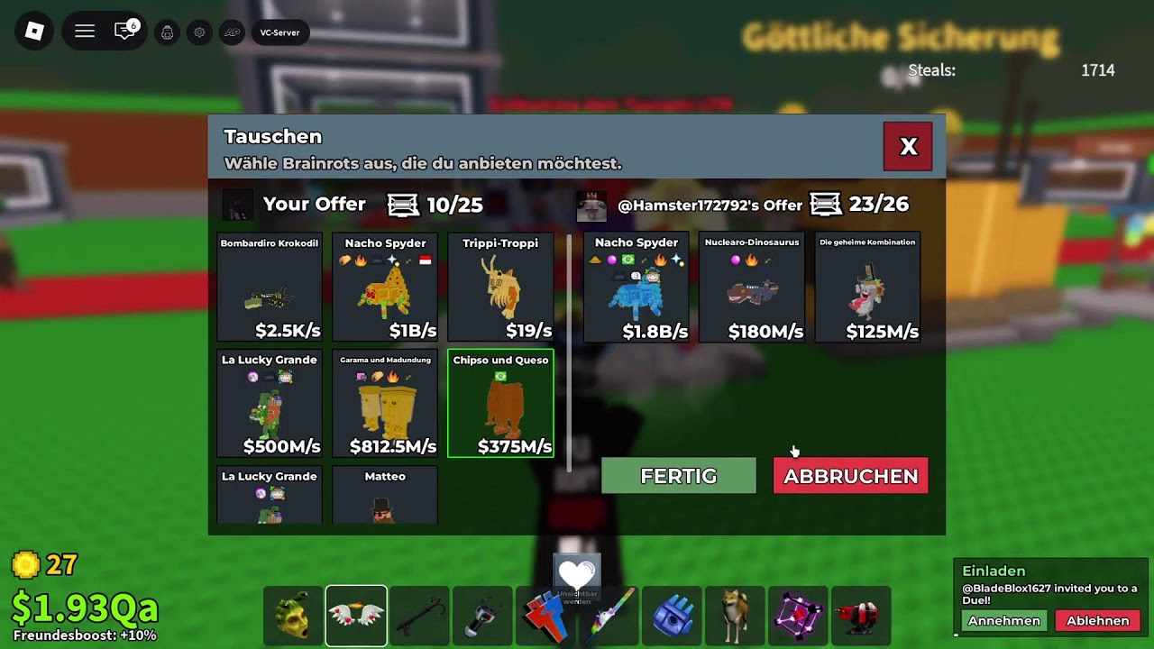 Trades my Youser is Inyourein5