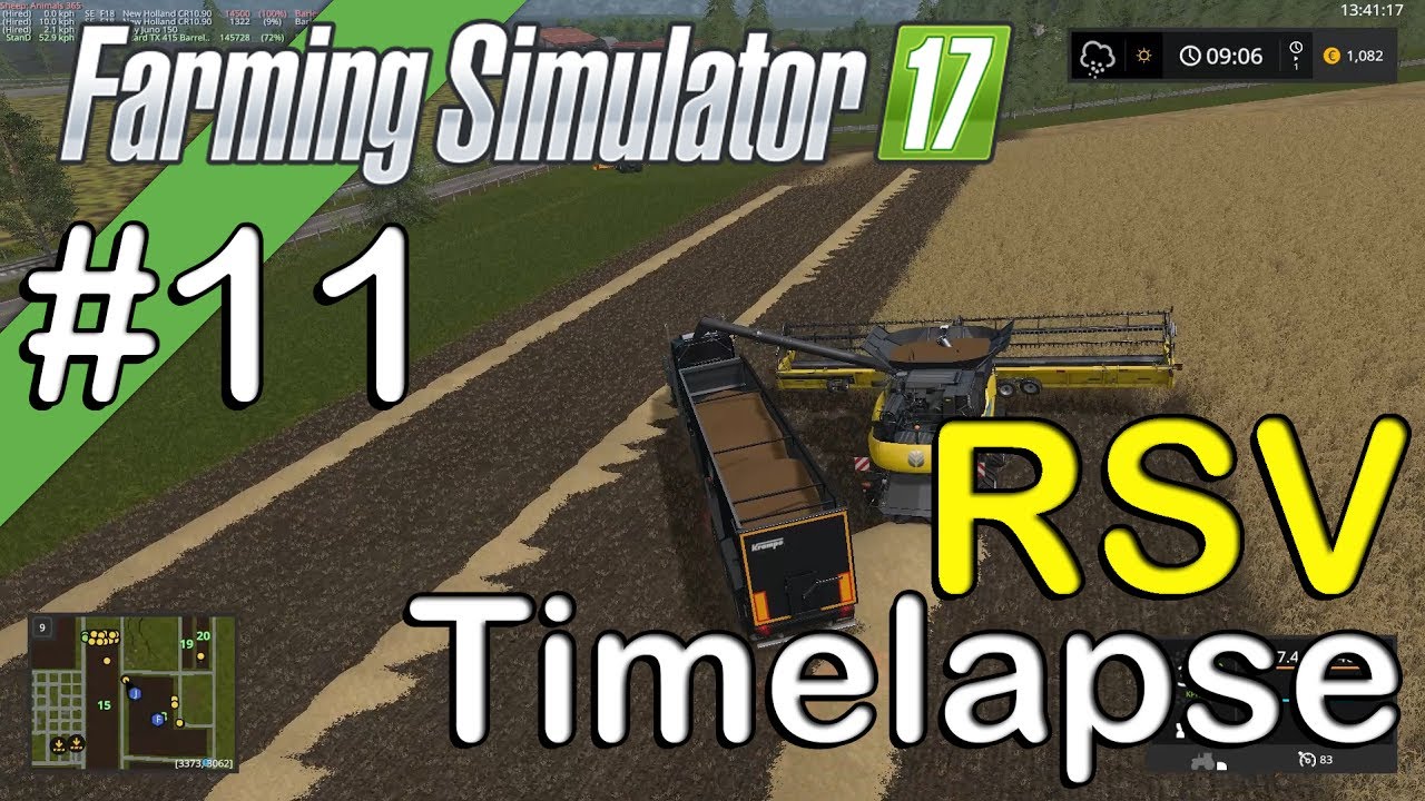Farming Simulator 2017 - RSV - Timelapse #11 - Harvest and Building