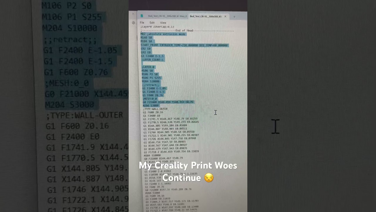 Is #CrealityPrint that bad that we need to worry about junk Gcode files now?? #3DPrinting #K1Max
