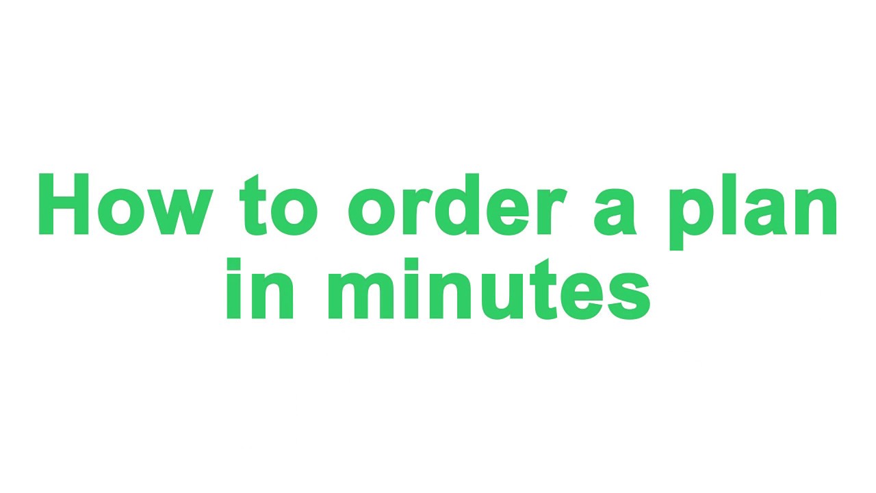 How to order a planning map