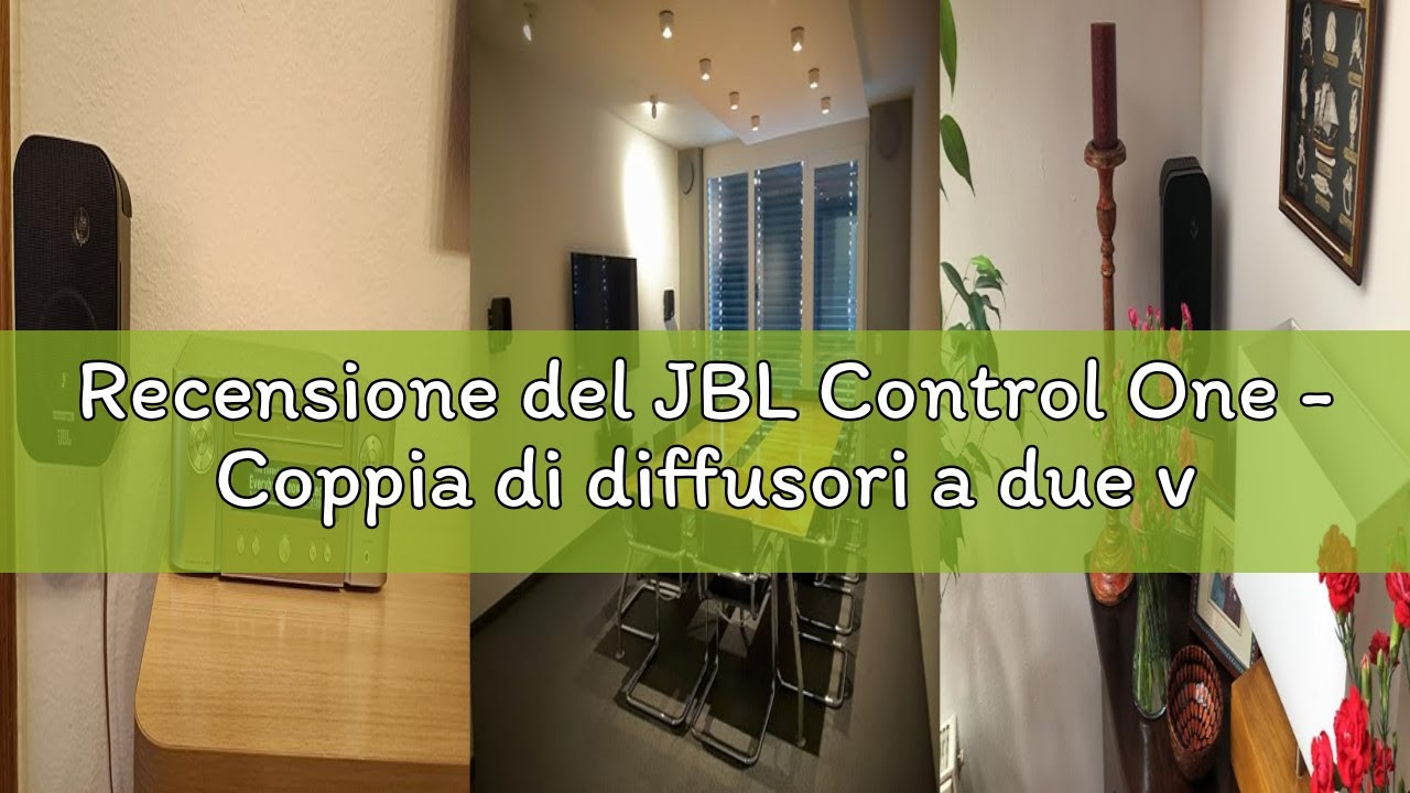 Recensione del JBL Control One - Coppia di diffusori a due vie con woofer da 100 mm (4