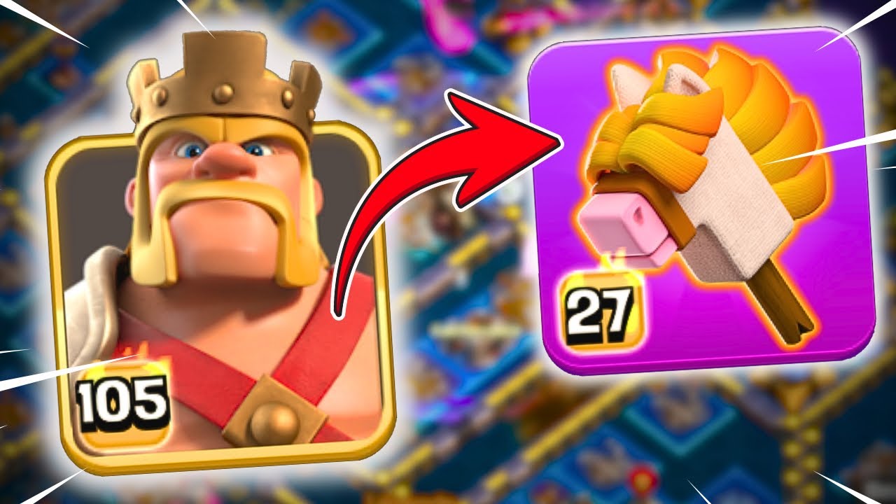 Cheval Bâton : le Nouvel Équipement du Roi est ultra fort ! | Clash of Clans