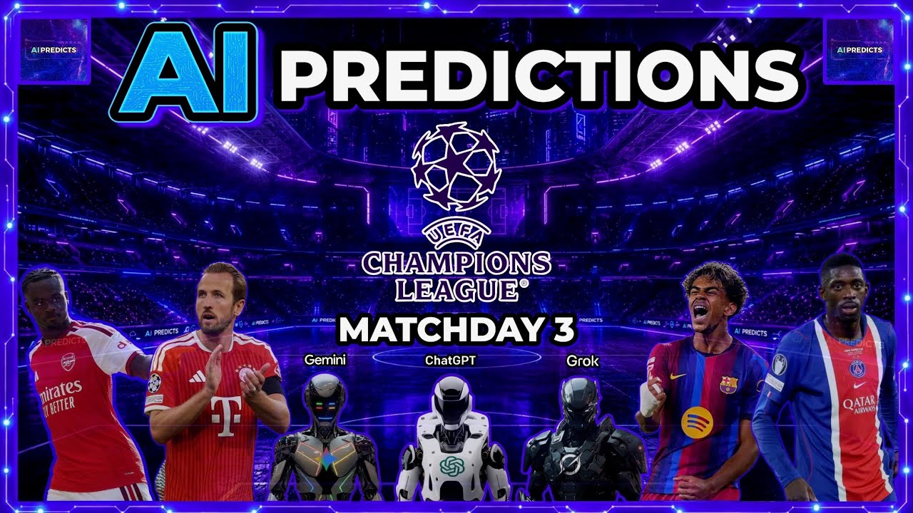 AI Champions League Predictions & Bets (20th & 21st October) Grok | ChatGPT | Gemini