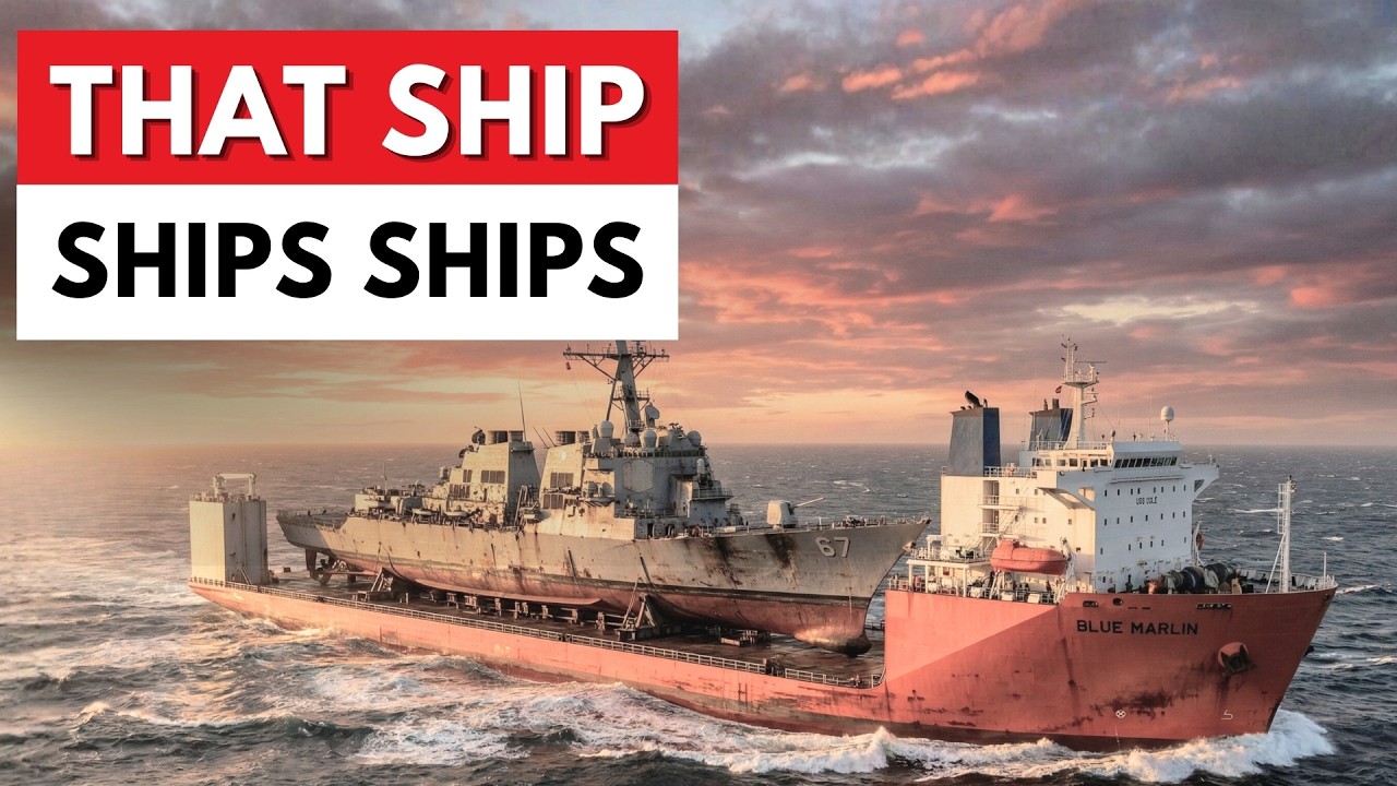 That Ship Sink on Purpose to Load Massive... #heavyvehicles #carrier #ships