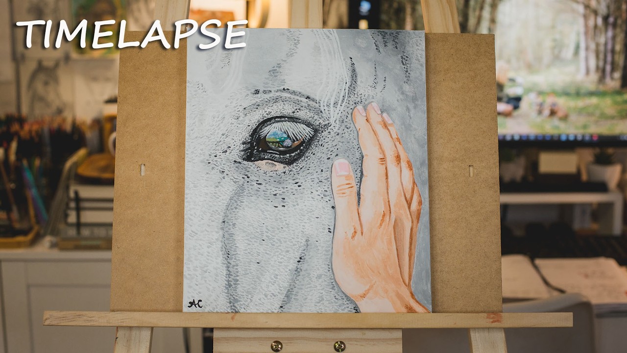 Acrylic painting from start to finish: sketch, underpainting, painting process, and a few tips