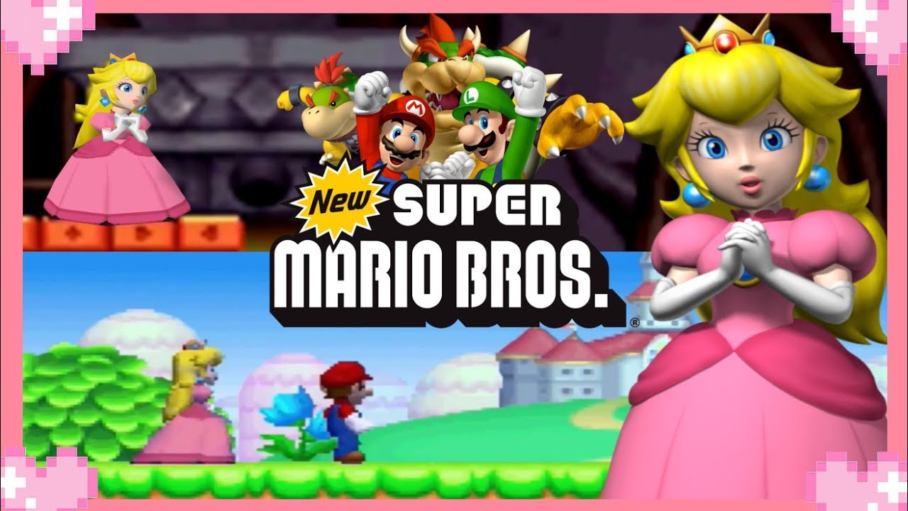 💗 New Super Mario Bros. DS - All Peach Cutscenes 💗