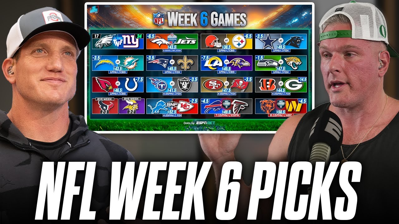 The Pat McAfee Show Picks & Predicts Every Game For NFL's 2025 Week 6 Weekend