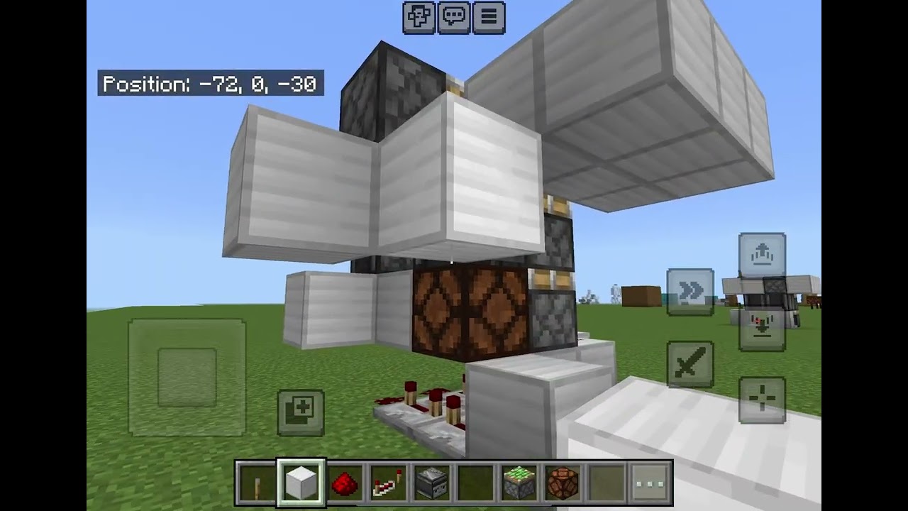 How to make a 1x2 hipster door [minecraft bedrock]