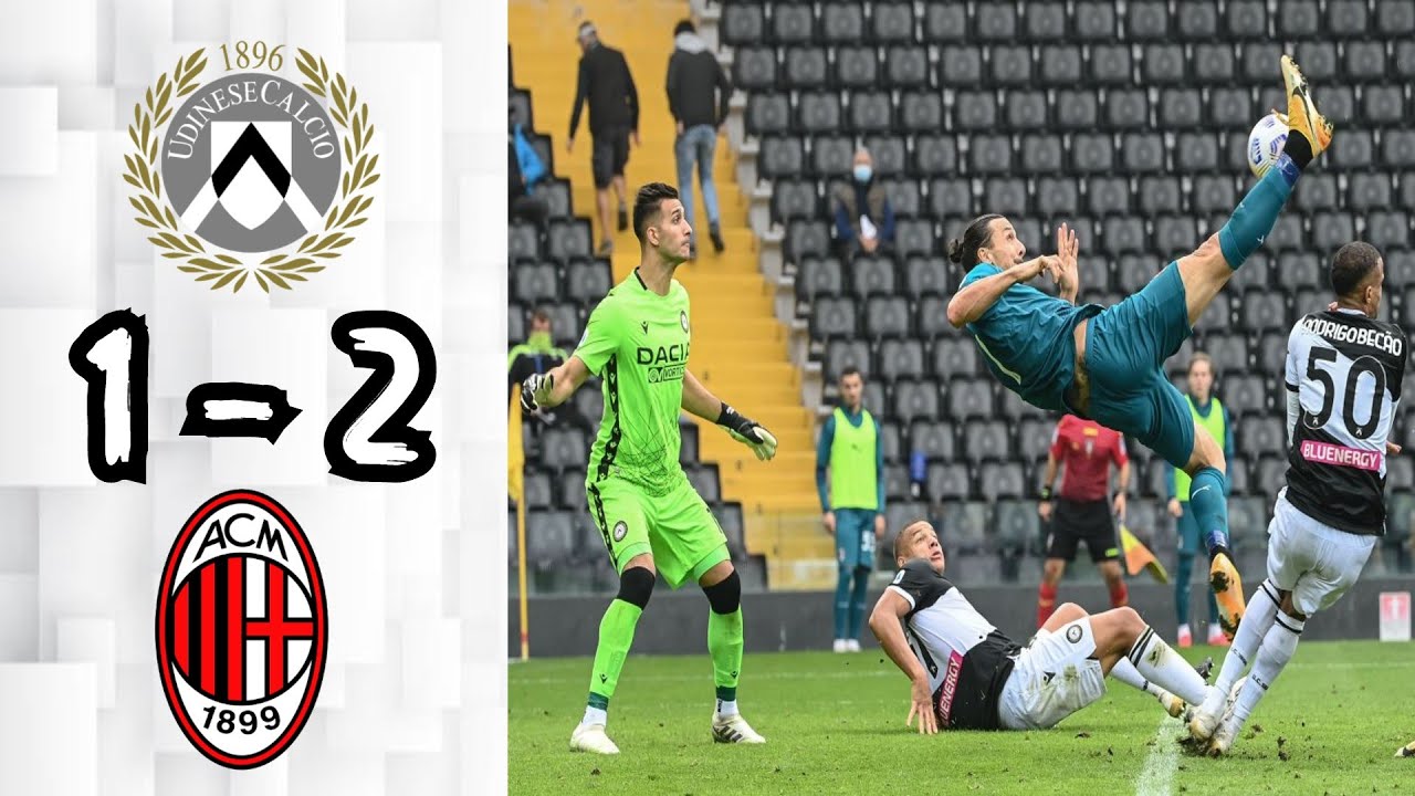 Udinese 1 - 2 AC Milan: All Goals & Extended Highlights