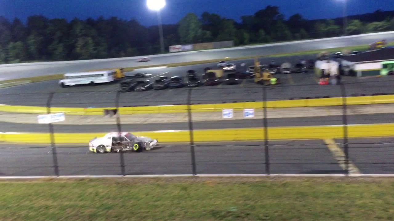 Wreck, Tempers Flare, Police involved at the Street Stock Race at Concord Speedway