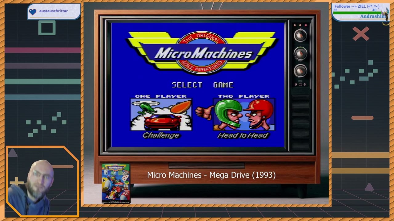 MicroMachines - RetroGaming (MegaDrive 1993) Streamfolge 01