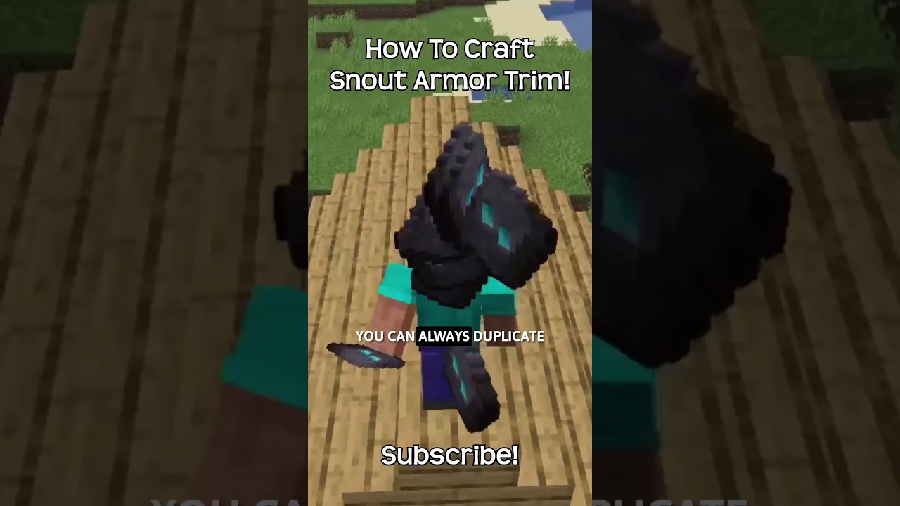 How To Craft Snout Armor Trim In Minecraft?!