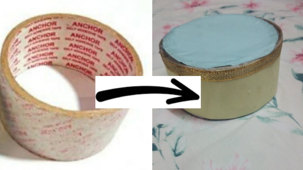 How to recycle old tape roll into awesome toy , paper weight or home decoration || Enjoy Unique DIY