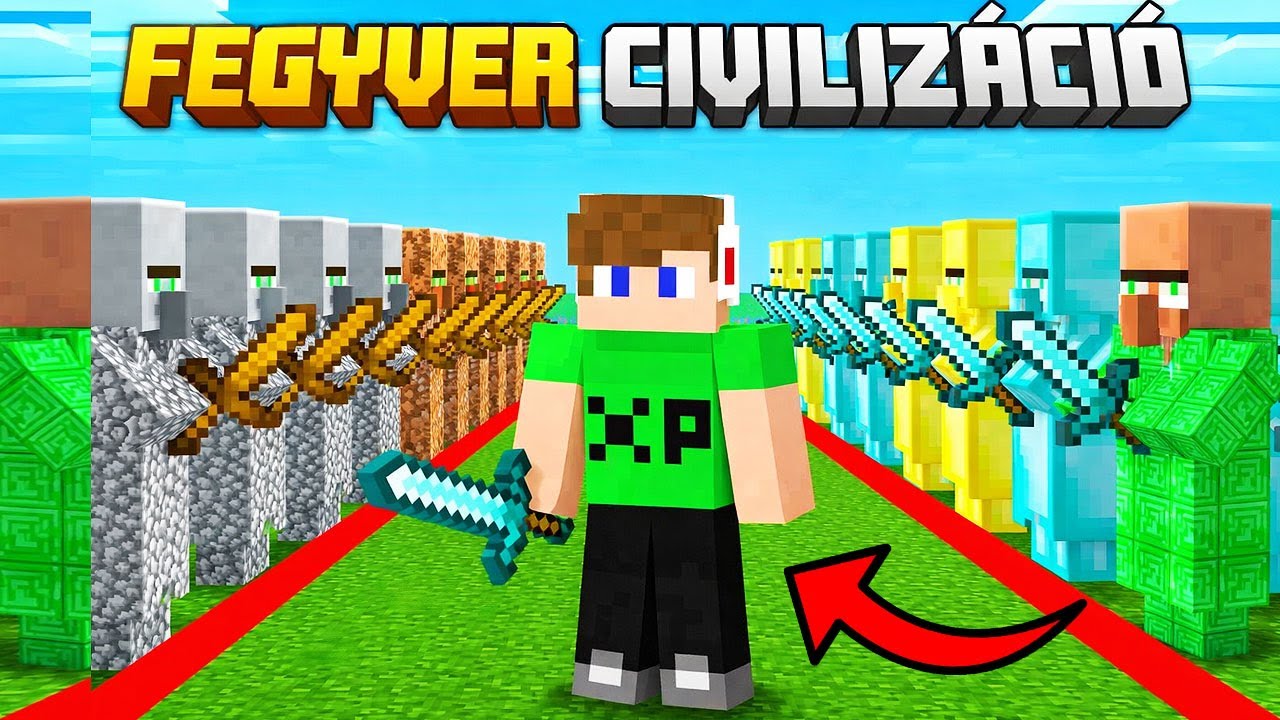 FEGYVER CIVILIZÁCIÓ A MINECRAFT-BAN! 😱