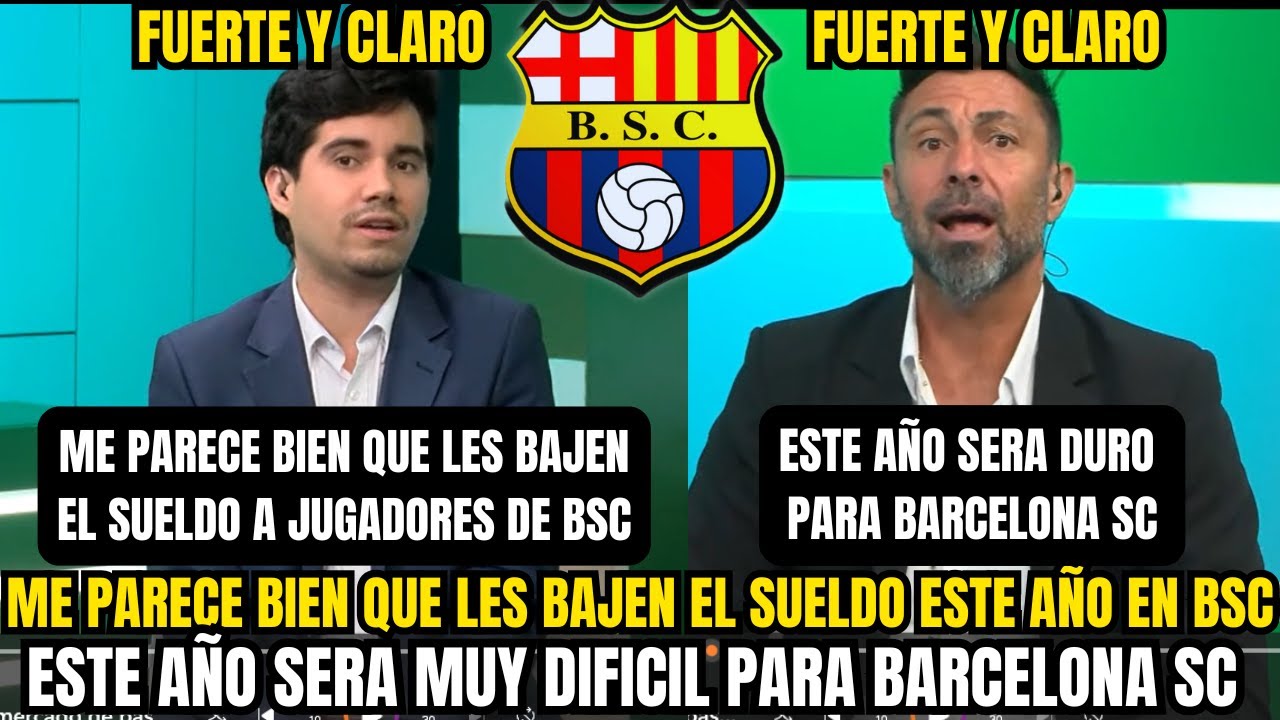 FUERTE Y CLARO BAJA DE SUELDOS EN BARCELONA SC GENERA POLÉMICA Y PREOCUPA LA TEMPORADA 2026